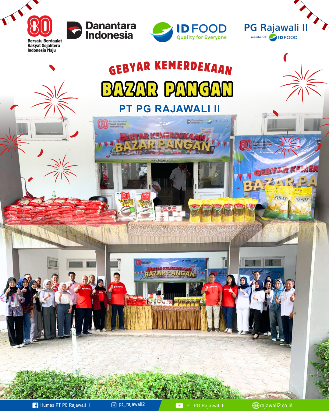 Gebyar Kemerdekaan Bazar Pangan PT PG Rajawali II
